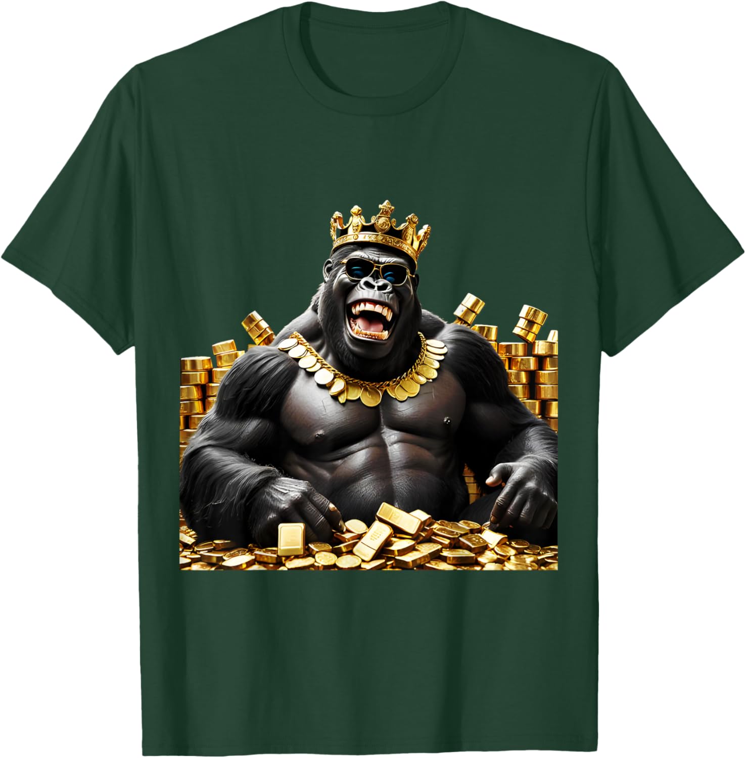 Men Gold Coin Collection Gift T-Shirt - T-Shirt | Forest