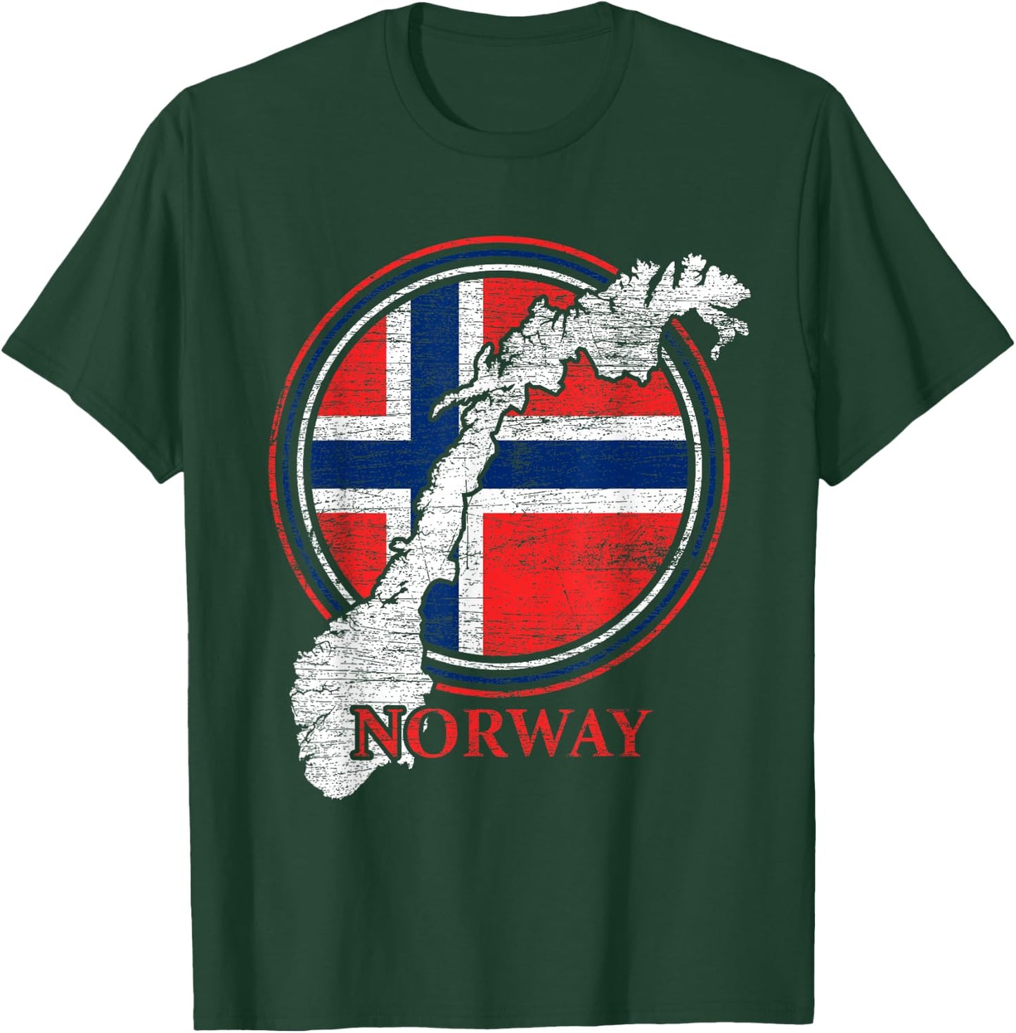 Norway Norwegian Country Scandinavia Norway T-Shirt - T-Shirt | Forest
