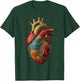 Heart Anatomical Graphic Artwork Heart T-Shirt - T-Shirt | Forest
