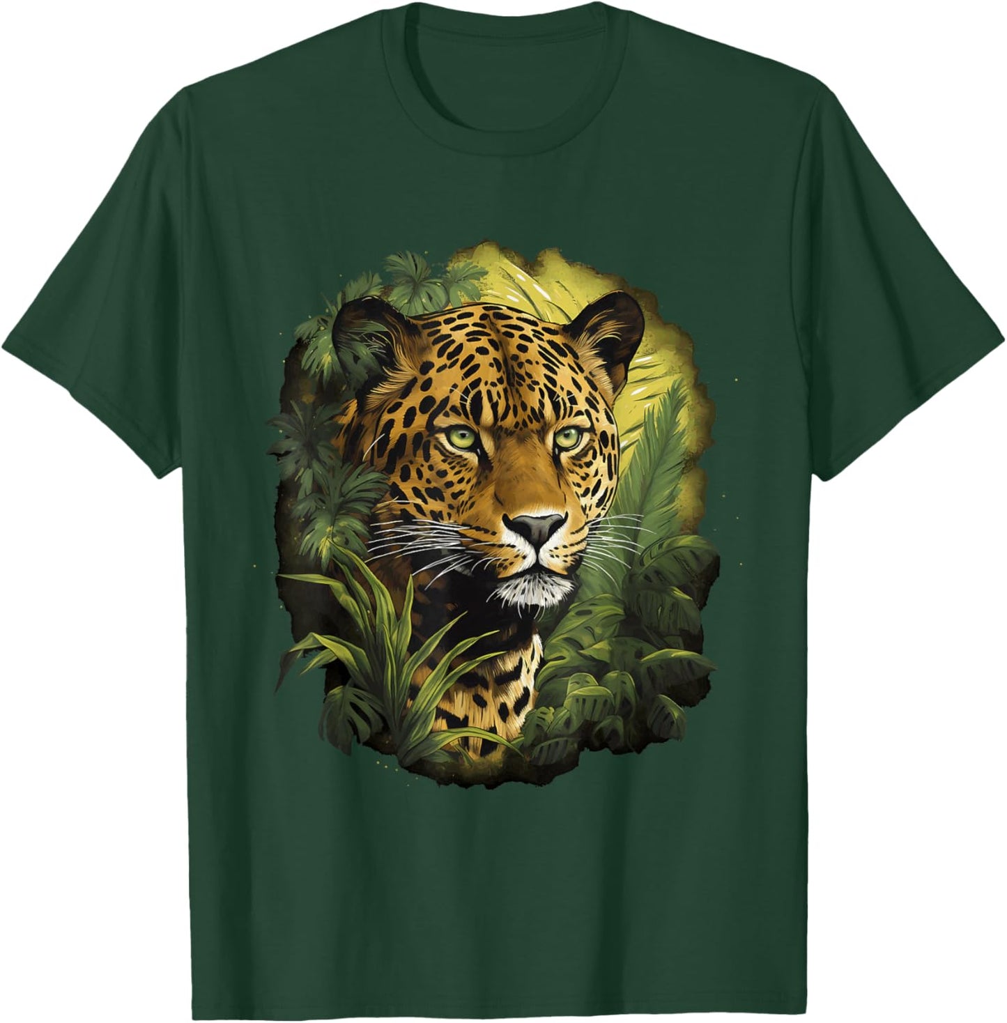 Jaguar Big Cat Lover Print Graphic Design Men Women Kids T-Shirt - T-Shirt | Forest