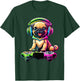 Dog Pug Funny Video Games Gamer T-Shirt - T-Shirt | Forest