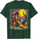 Horror Clubhouse In Park Halloween 2025 Costume Present T-Shirt - T-Shirt | Forest