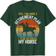 Retirement Plan Riding My Horse Retired Grandma Retro T-Shirt - T-Shirt | Forest