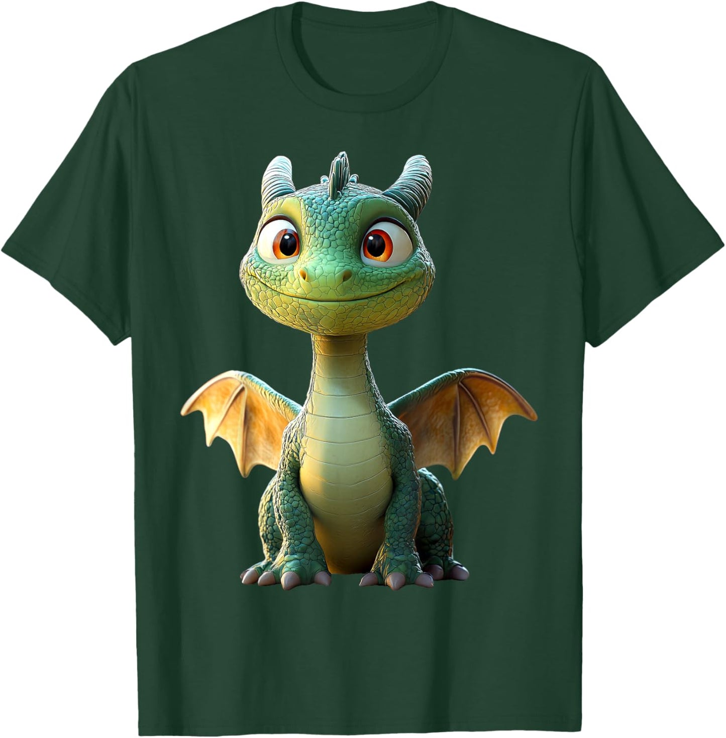 Drache Kleiner Grüner Baby Drache Dragon Süße Drachen T-Shirt - T-Shirt | Forest