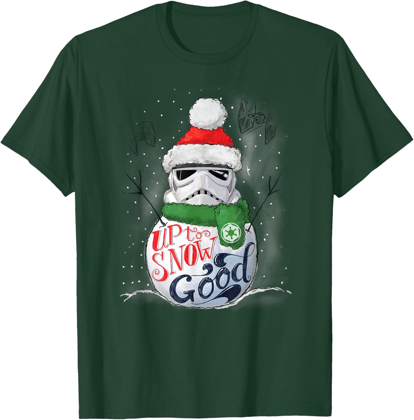 Star Wars Stormtrooper Up to Snow Good Funny Holiday T-Shirt - T-Shirt | Forest