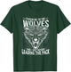 Motivational Quote Wolf Leader of The Pack Alpha Wolves T-Shirt - T-Shirt | Forest