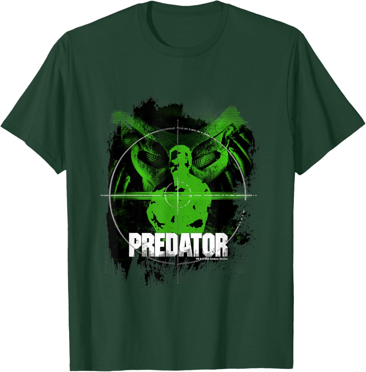 Predator Dutch Alien Hunter Pointer Silhouette Retro Poster T-Shirt - T-Shirt | Forest