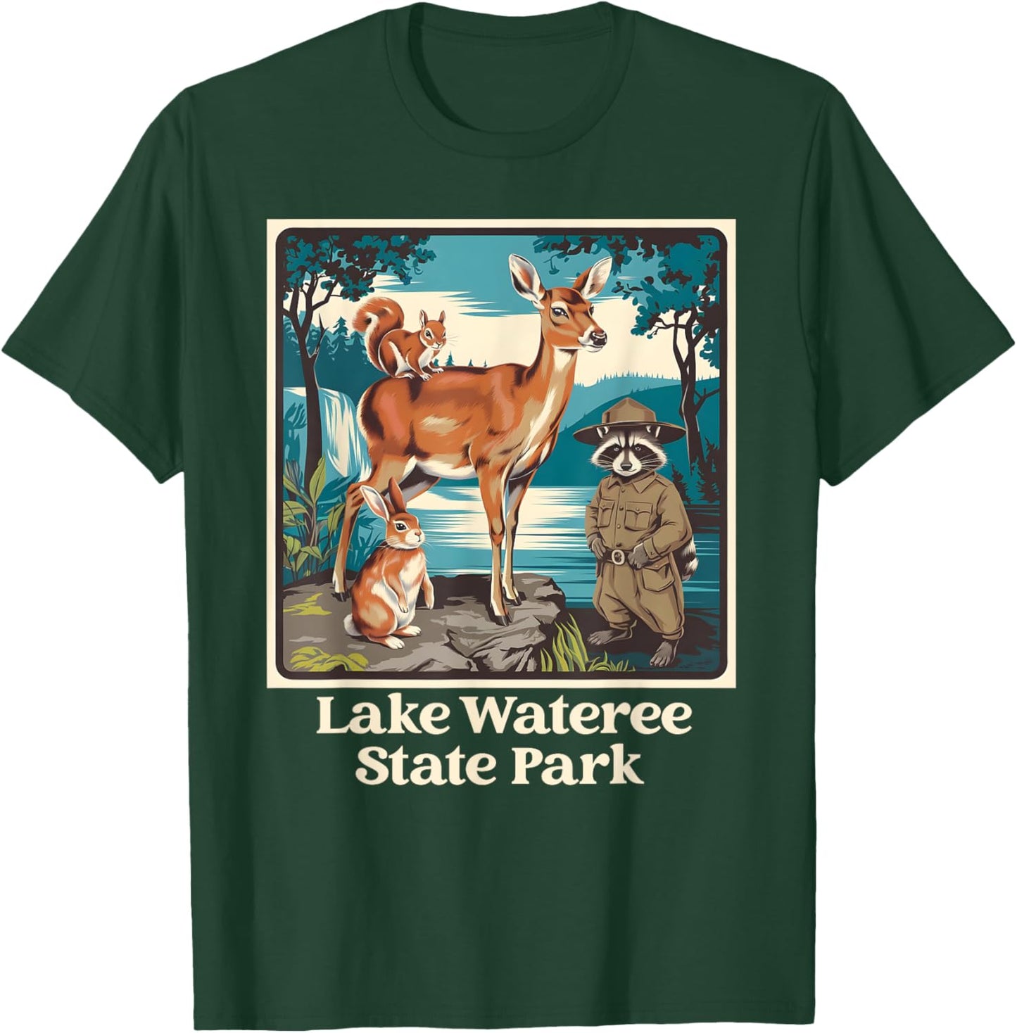 Lake Wateree State Park South Carolina Vacation Souvenir T-Shirt - T-Shirt | Forest