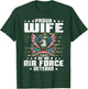 Proud Wife Of An Air Force Veteran Military Vet's Spouse T-Shirt - T-Shirt | Forest