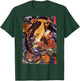 Japanese Art Warrior Fighting The Giant Carp Japanese Fish T-Shirt - T-Shirt | Forest