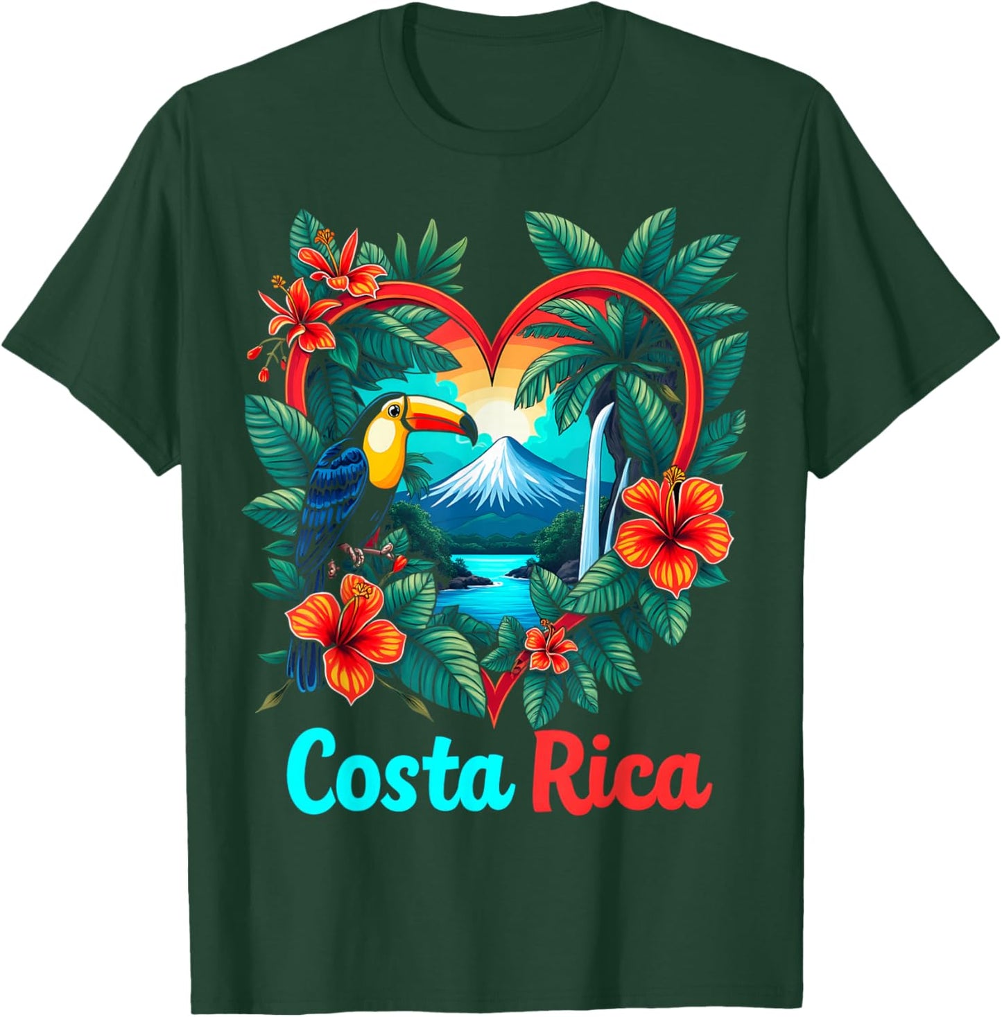 Costa Rica Tropical T-Shirt - T-Shirt | Forest