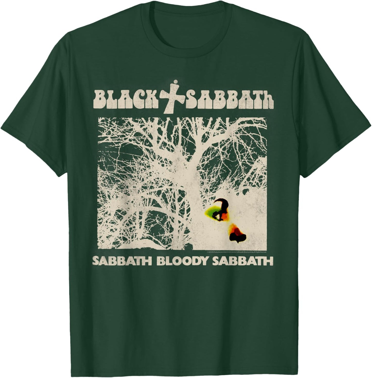 Black Sabbath Official Vintage Negative T-Shirt - T-Shirt | Forest