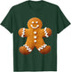 Gingerbread Man Costume Funny Halloween Christmas Graphic T-Shirt - T-Shirt | Forest