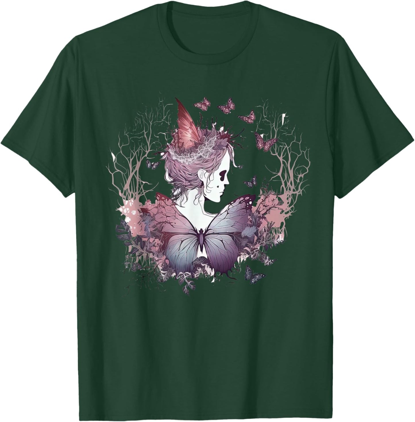 Goth Fairycore Aesthetic gothic fairy Aesthetic T-Shirt - T-Shirt | Forest