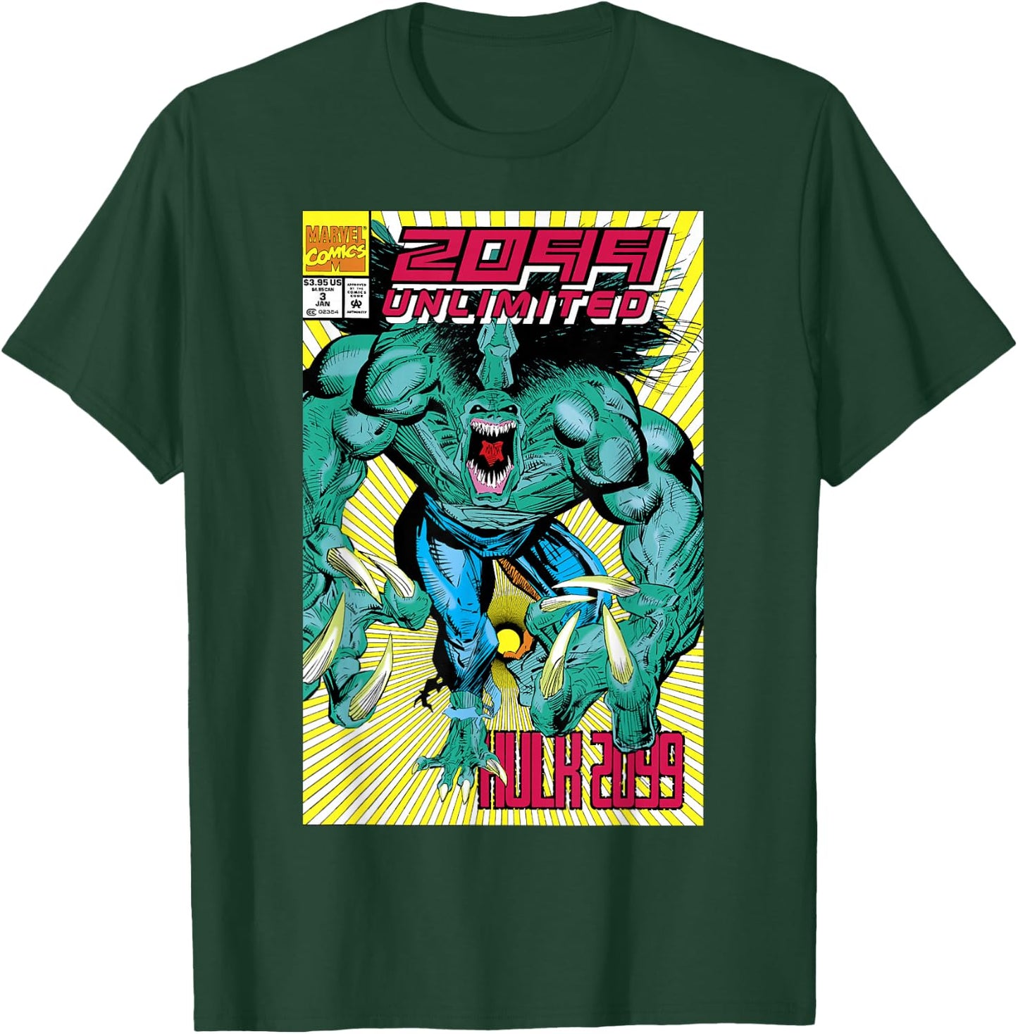 Marvel Hulk 2099 Comic Cover T-Shirt - T-Shirt | Forest