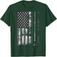 American Flag Billiard Stick Cute Table Game Funny USA Gift T-Shirt - T-Shirt | Forest