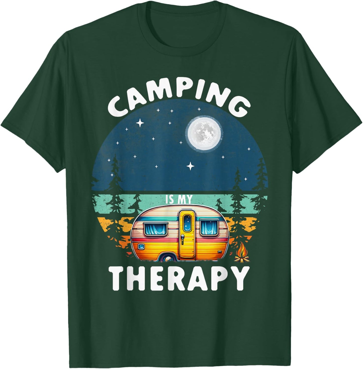 Camping Is My Therapy T-Shirt - T-Shirt | Forest