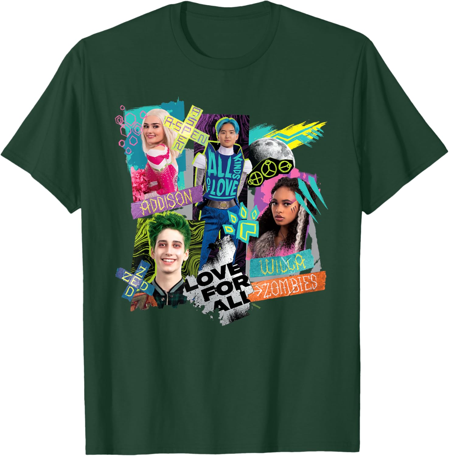Disney Channel Zombies 3 Love for All, All Kinds of Love T-Shirt - T-Shirt | Forest