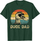 Vintage Duck Dad Duck Lovers Daddy Father's Day T-Shirt - T-Shirt | Forest