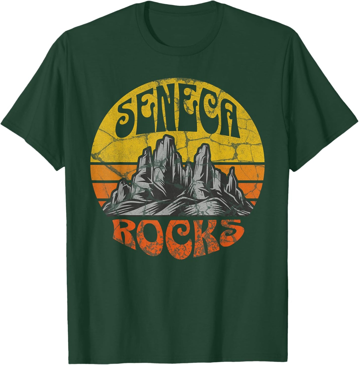 Seneca Rocks West Virginia Nature Hiking Outdoors T-Shirt - T-Shirt | Forest
