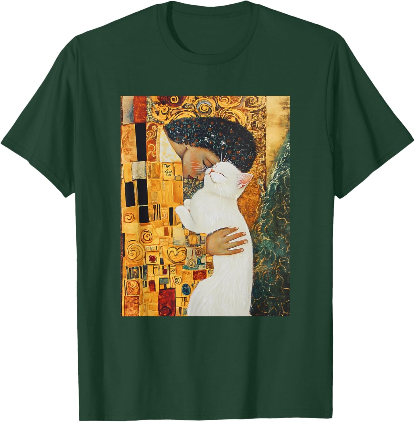 Klimt’s The Kiss Cat Lover Parody Klimt Style Women T-Shirt - T-Shirt | Forest