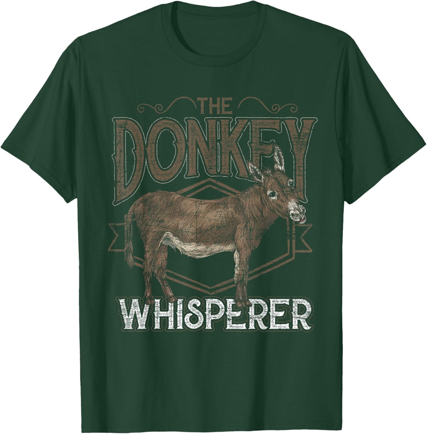 Farm Animal The Donkey Whisperer Farmer Gift Donkey T-Shirt - T-Shirt | Forest