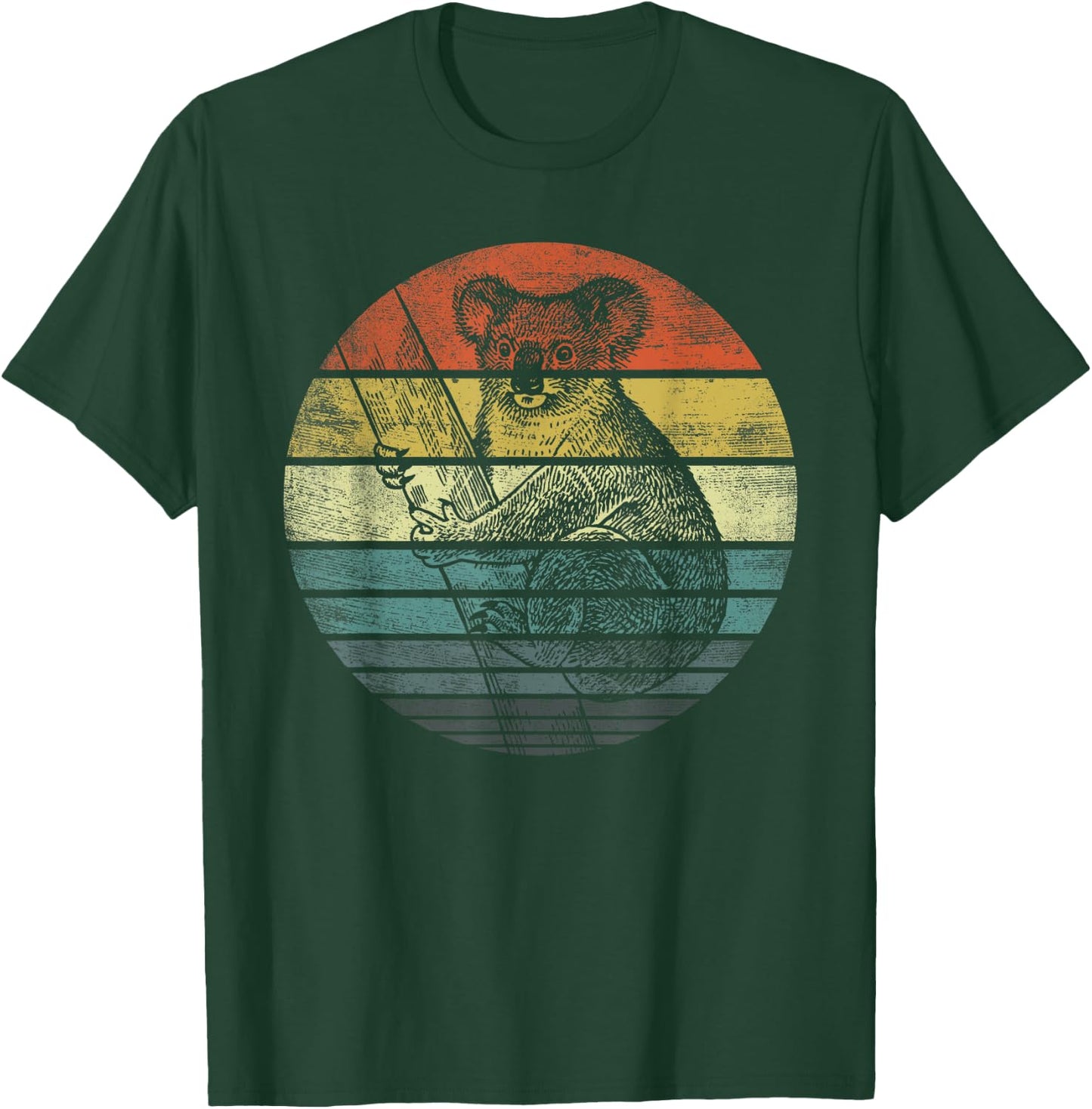 Koala Bear Gifts Retro Sunset Animal Lover Koala Silhouette T-Shirt - T-Shirt | Forest