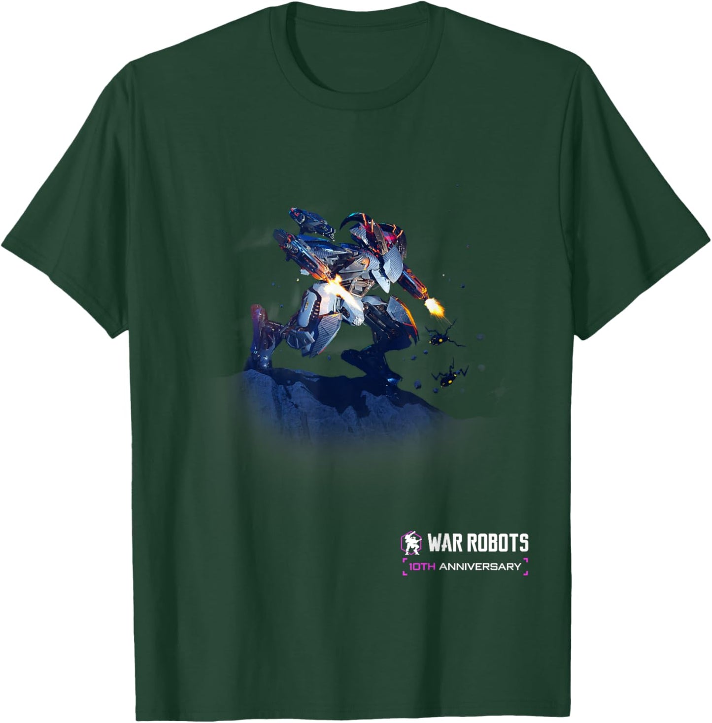 War Robots 10th Anniversary – Ochokochi , Small, Black T-Shirt - T-Shirt | Forest