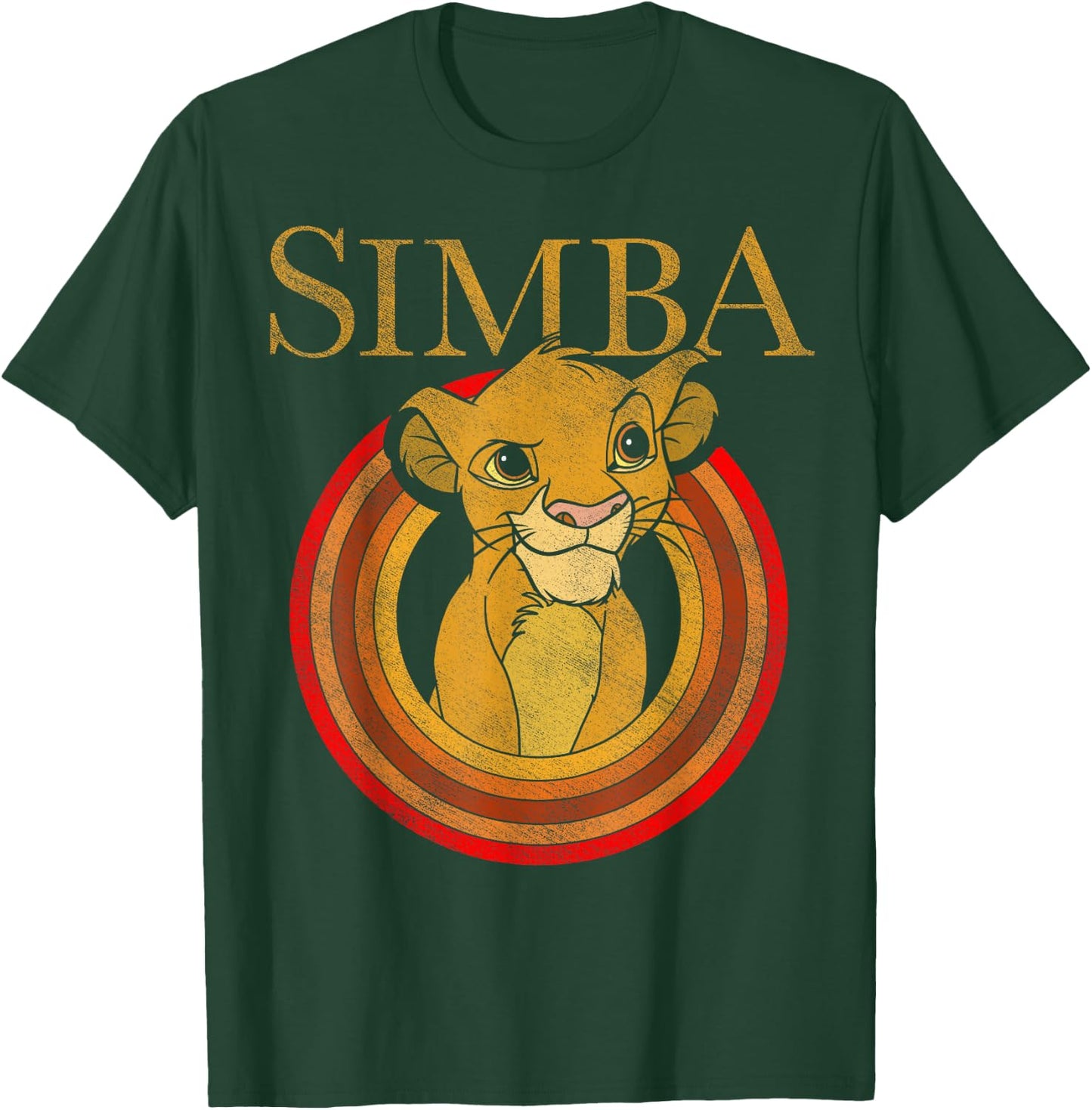 Disney The Lion King Simba Vintage Portrait Front And Back T-Shirt - T-Shirt | Forest