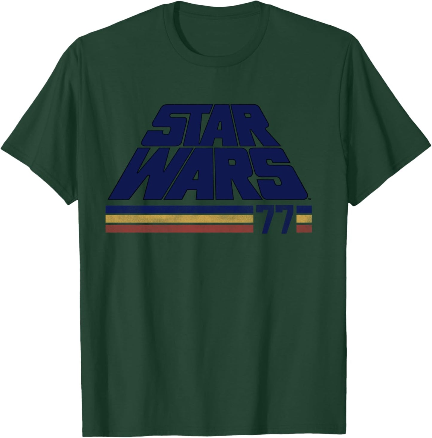 Star Wars '77 Retro Stripe Logo T-Shirt - T-Shirt | Forest