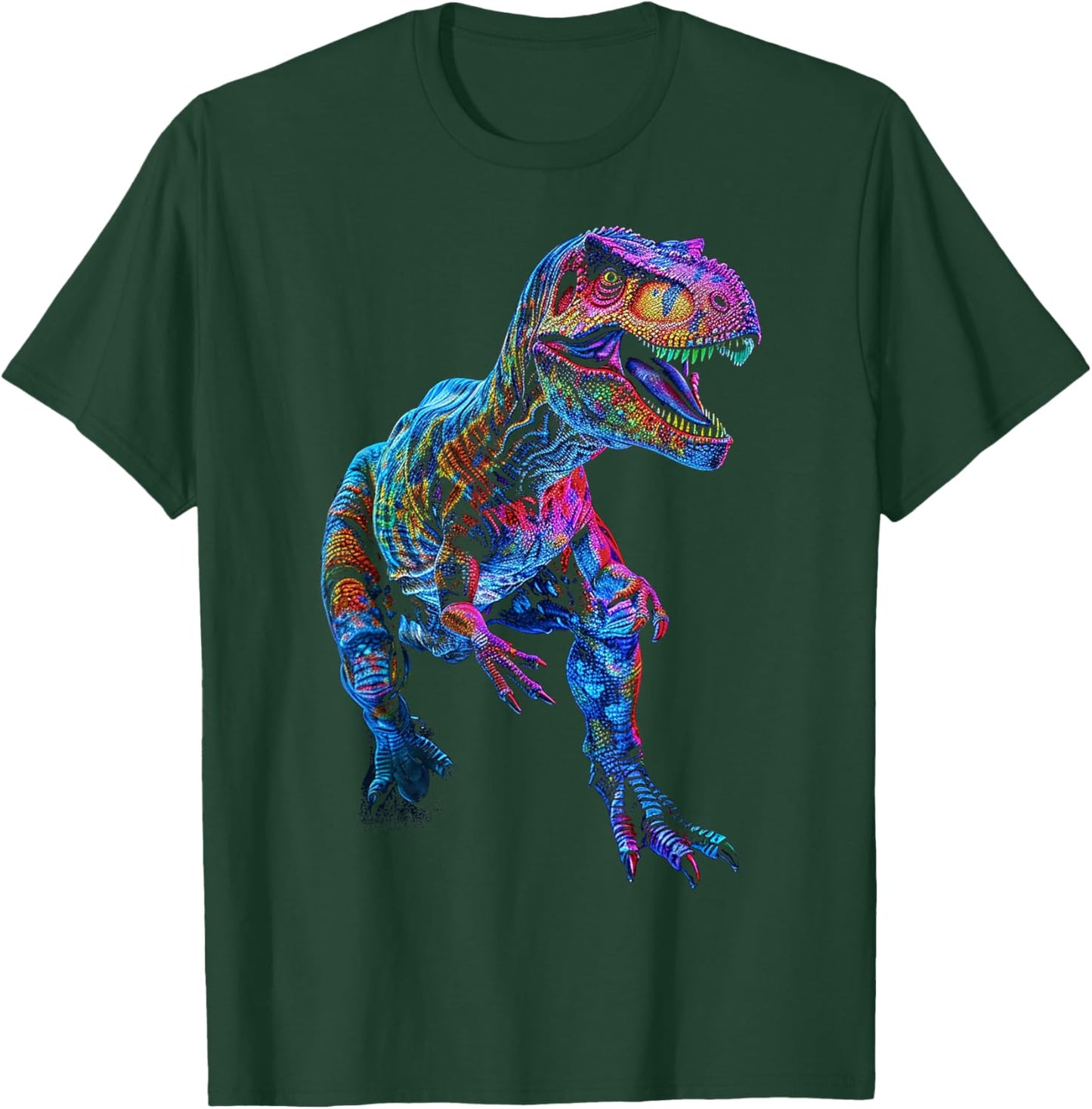 Allosaurus Dinosaur Motif Illustration Allosaurus T-Shirt - T-Shirt | Forest