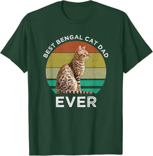 Best Bengal Cat Dad Ever T-Shirt - T-Shirt | Forest