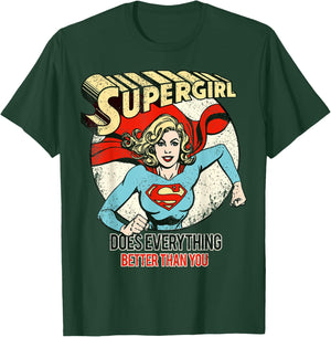 DC Supergirl Text Better Than You T-Shirt - T-Shirt | Forest