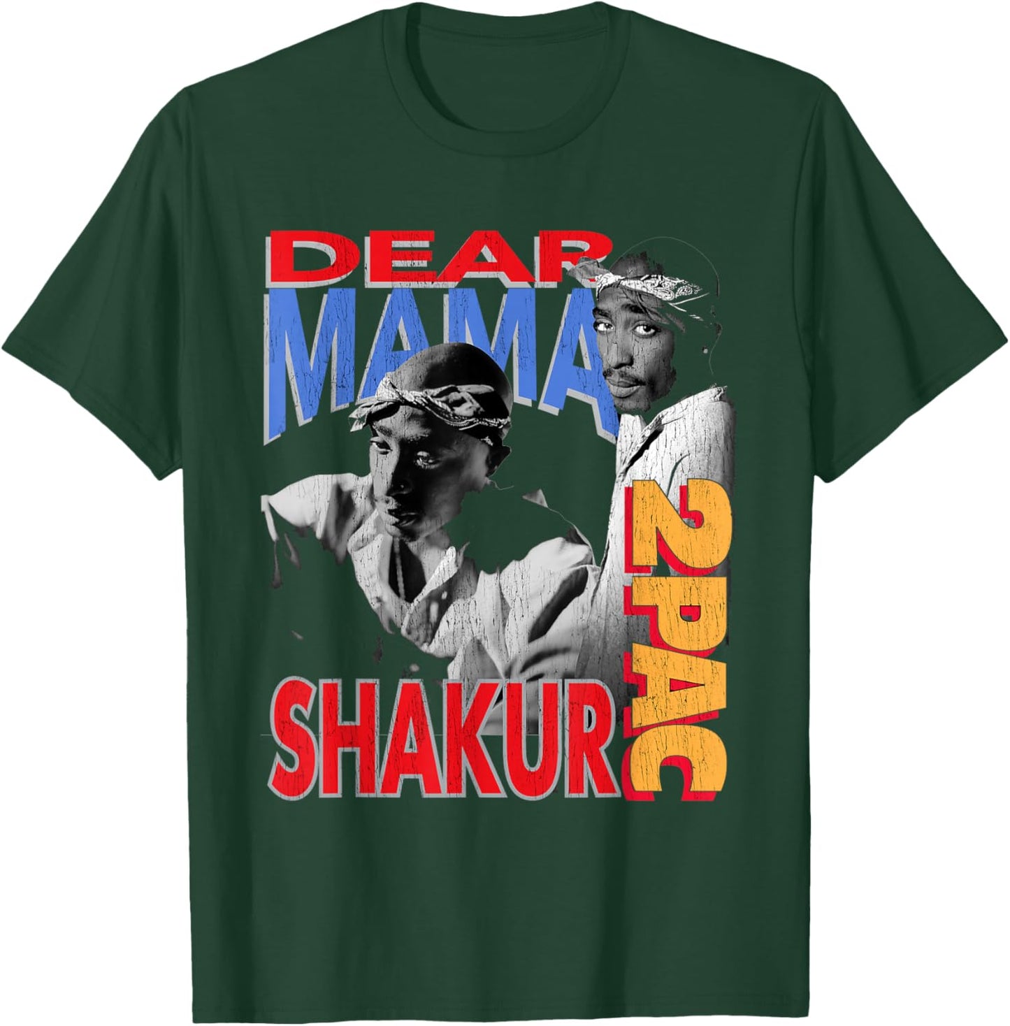 Official Tupac Dear Mama 2PAC T-Shirt - T-Shirt | Forest