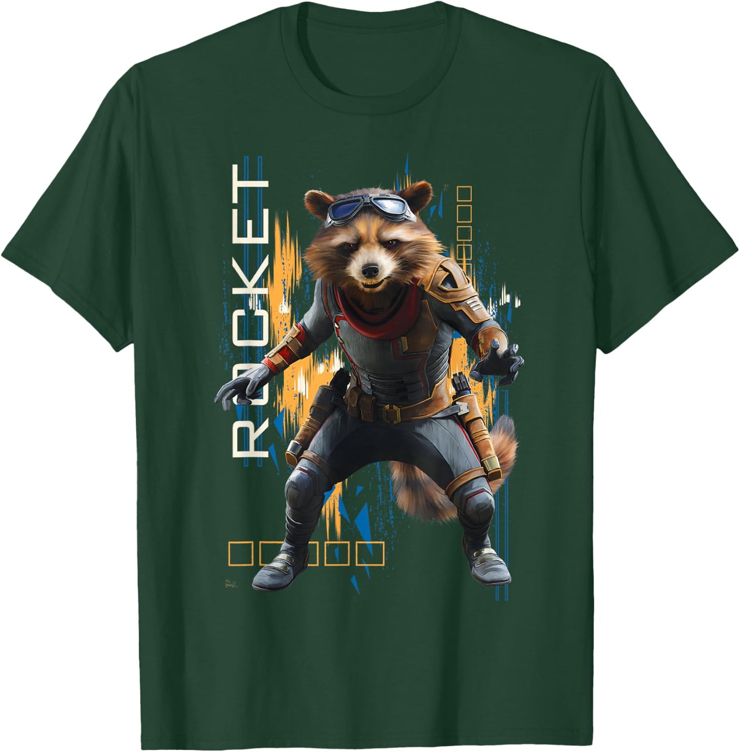 Marvel Avengers Endgame Rocket Action Pose Small T-Shirt - T-Shirt | Forest