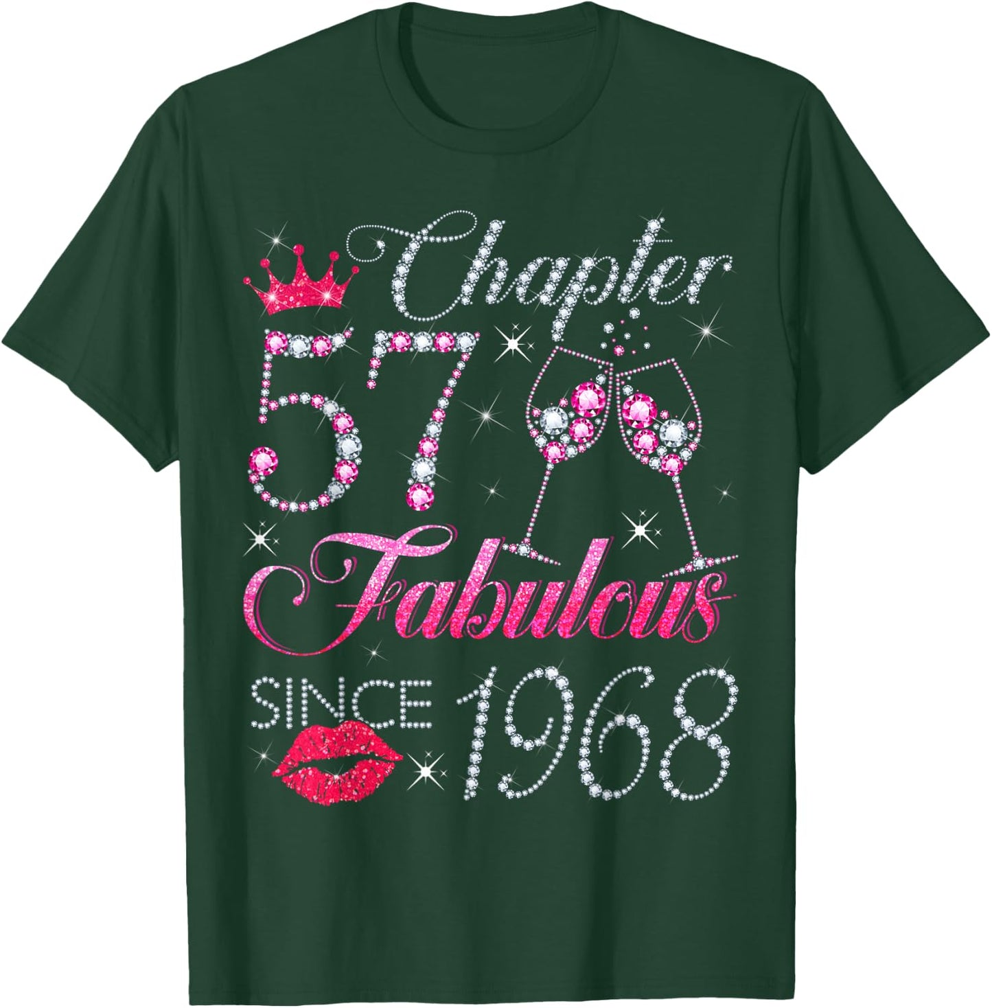 Chapter 57 Fabulous Since 1968 57Th Birthday Gift T-Shirt - T-Shirt | Forest
