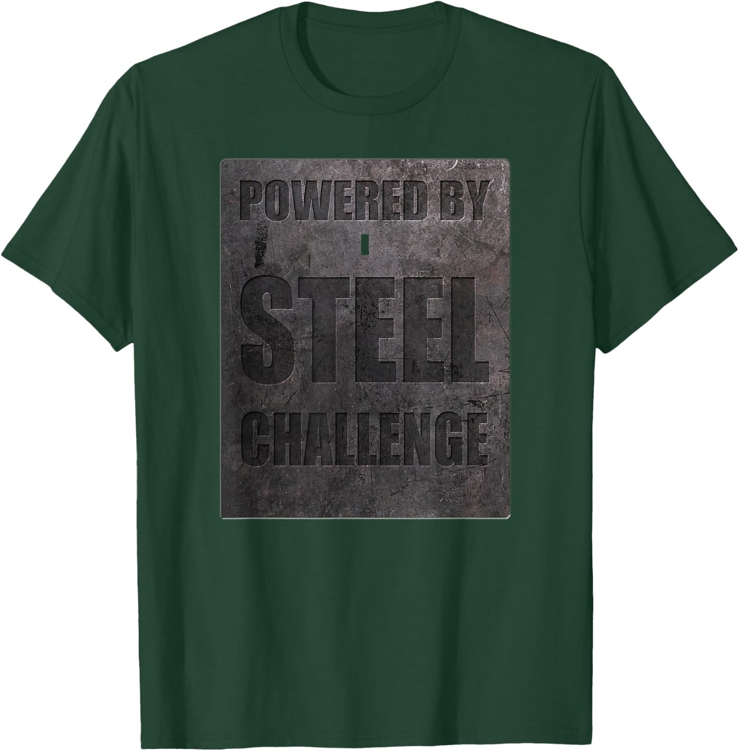 Powered By Steel Challenge - Gun Owner Speed Shooting Sports T-Shirt - T-Shirt | Forest