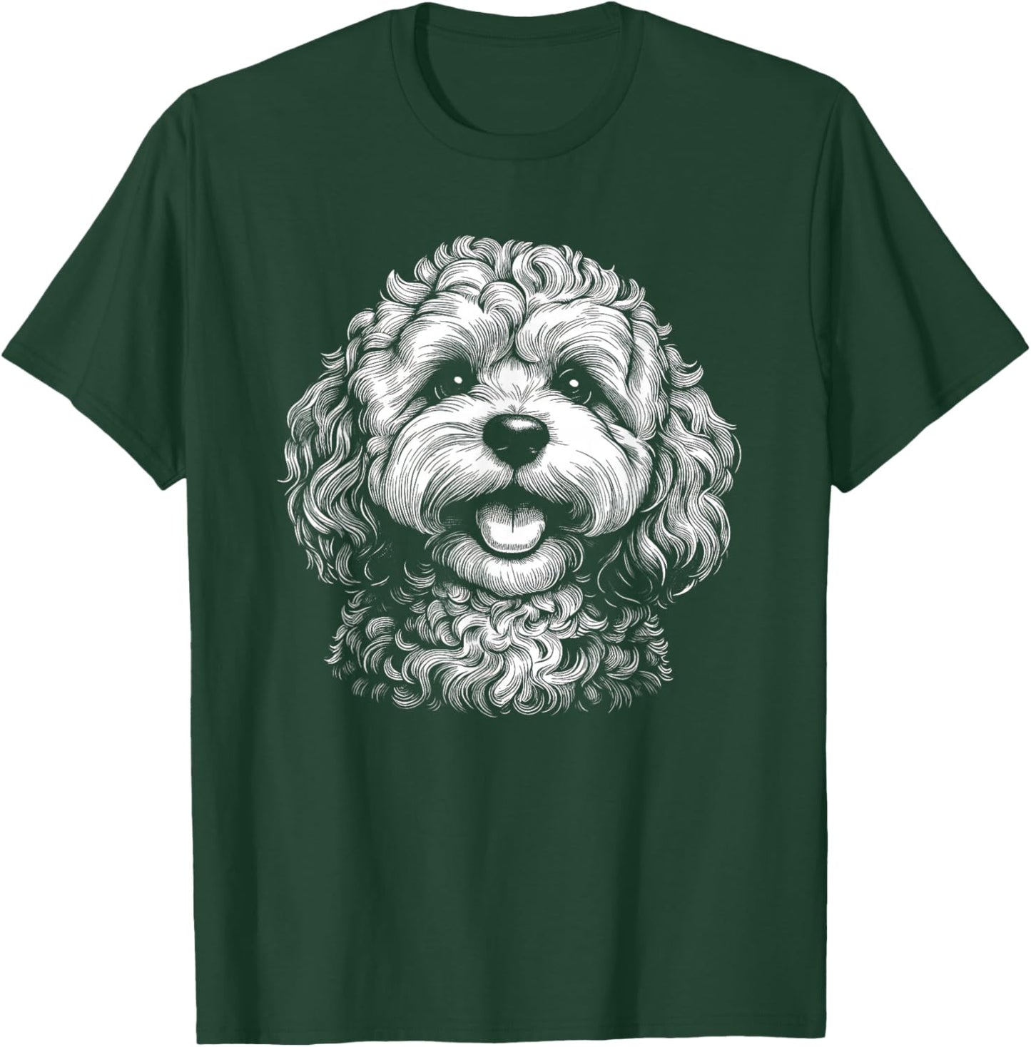 Cavapoo Dog Graphic Design T-Shirt - T-Shirt | Forest