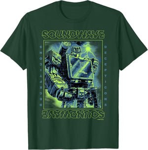 Transformers: War For Cybertron Soundwave Portrait -Adults , Black, Small T-Shirt - T-Shirt | Forest