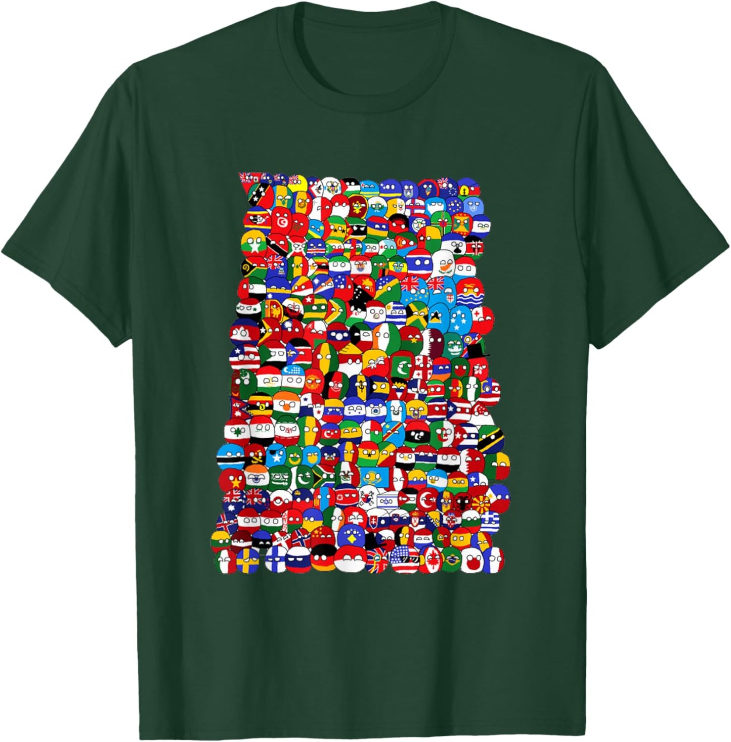 Countryballs world flags T-Shirt - T-Shirt | Forest