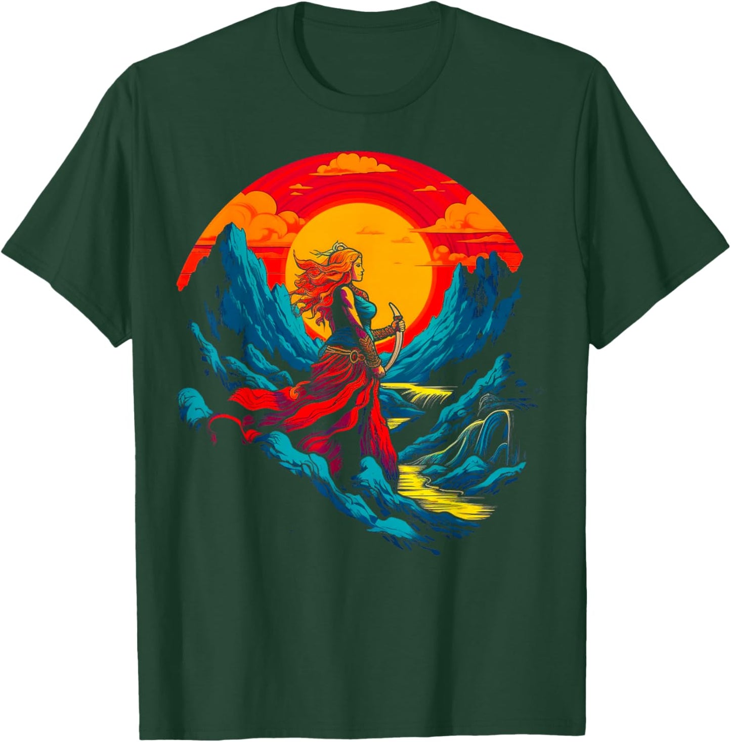 Freya Norse Mythology Viking T-Shirt - T-Shirt | Forest