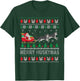 Merry Huskymas Siberian Husky Dogs Ugly Christmas Sweater T-Shirt - T-Shirt | Forest