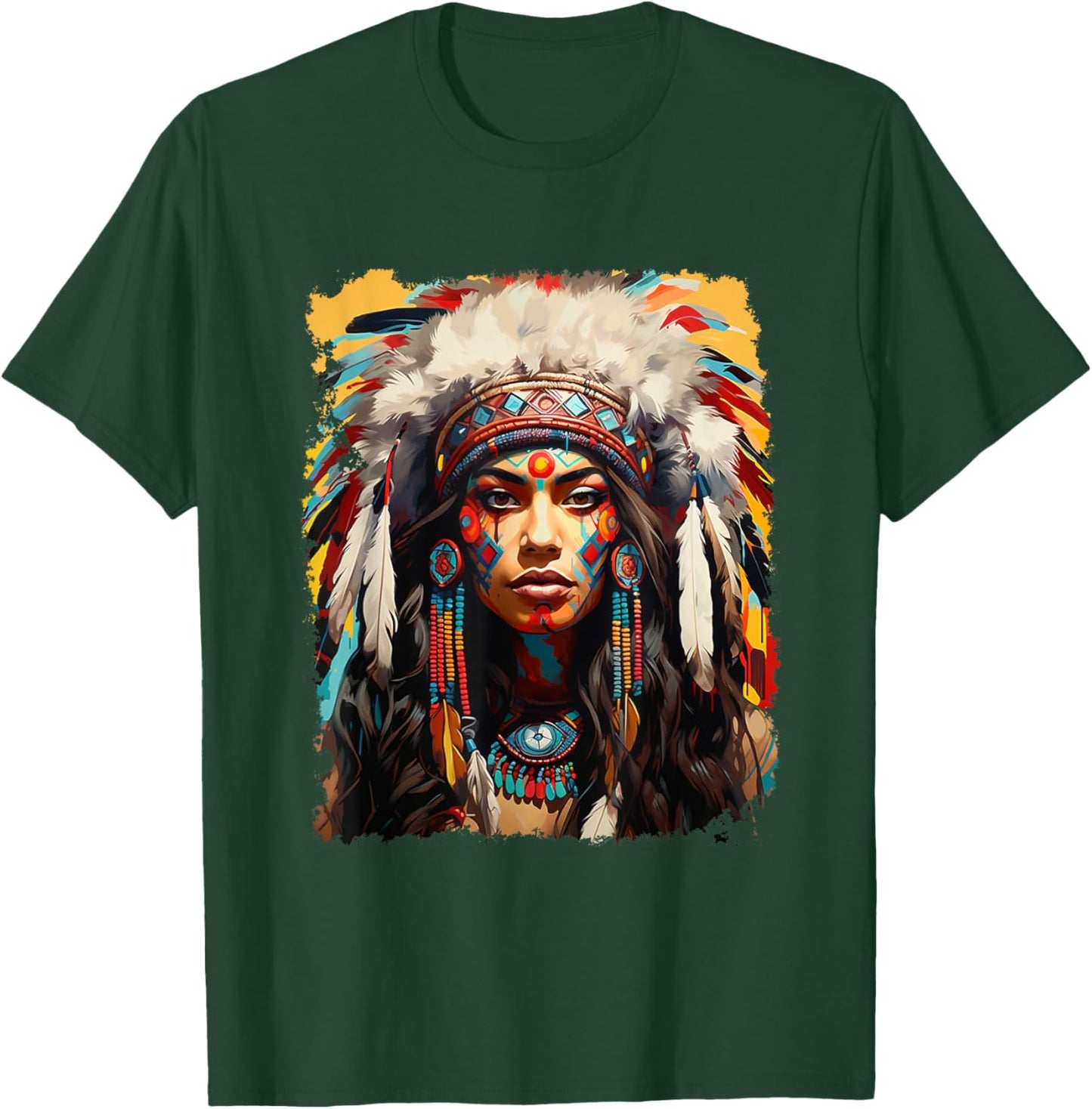Beautiful Native American T-Shirt - T-Shirt | Forest