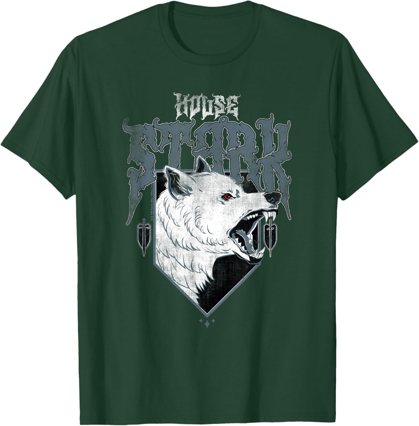Game of Thrones House Stark Wolf T-Shirt - T-Shirt | Forest