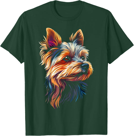Silky Terrier Dog Motif Pet Illustration Silky Terrier Women Kids T-Shirt - T-Shirt | Forest