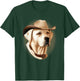 White Labrador Retriever Dog - Funny Sherif Cowboy White Lab T-Shirt - T-Shirt | Forest