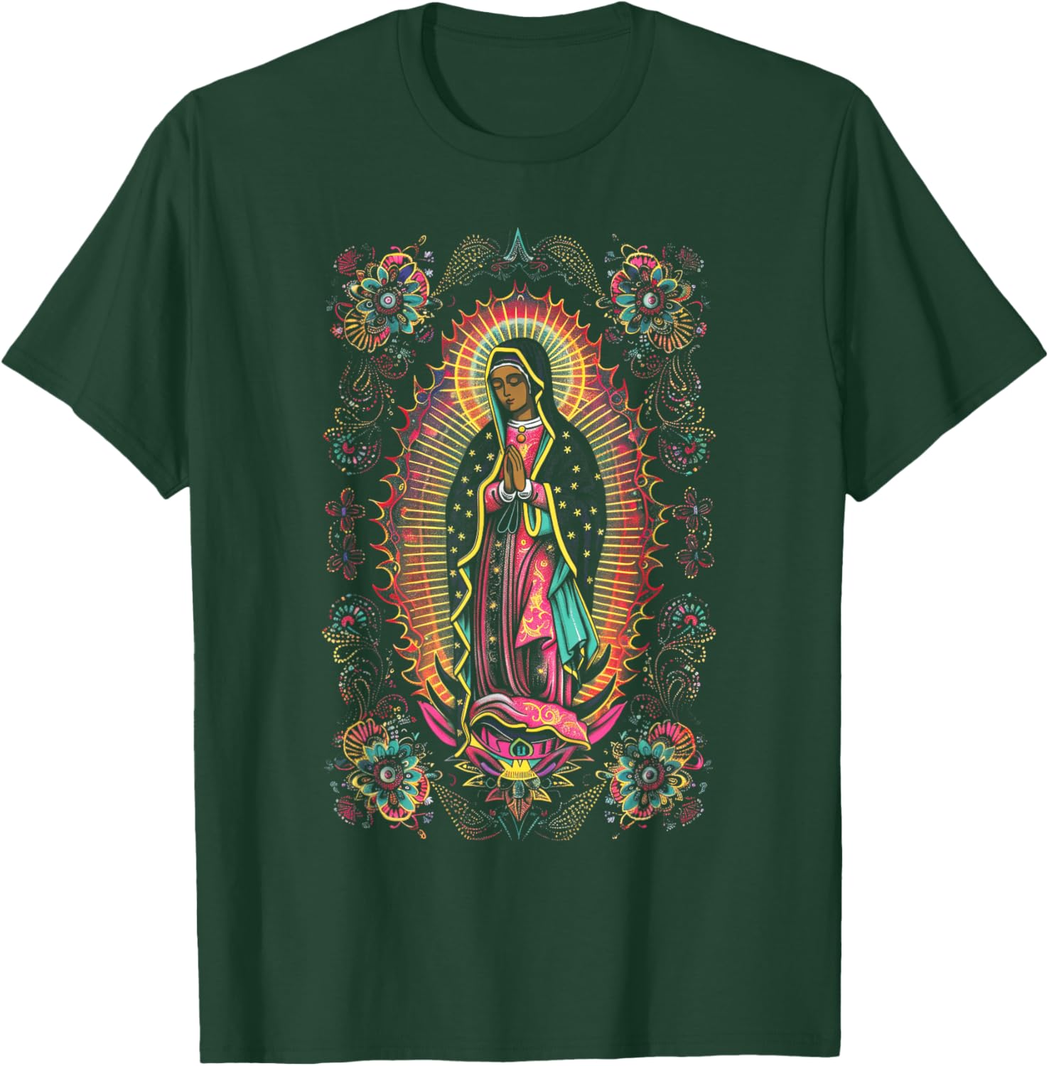Catholicism Our Lady Guadalupe Virgin Mary T-Shirt - T-Shirt | Forest