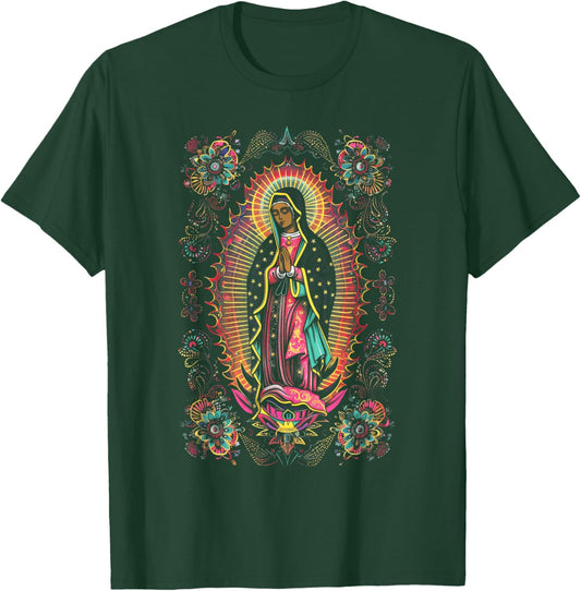 Catholicism Our Lady Guadalupe Virgin Mary T-Shirt - T-Shirt | Forest