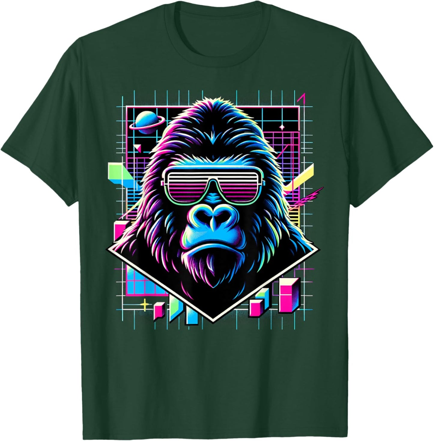 and Kids Vintage Retro Gorilla Lover T-Shirt - T-Shirt | Forest