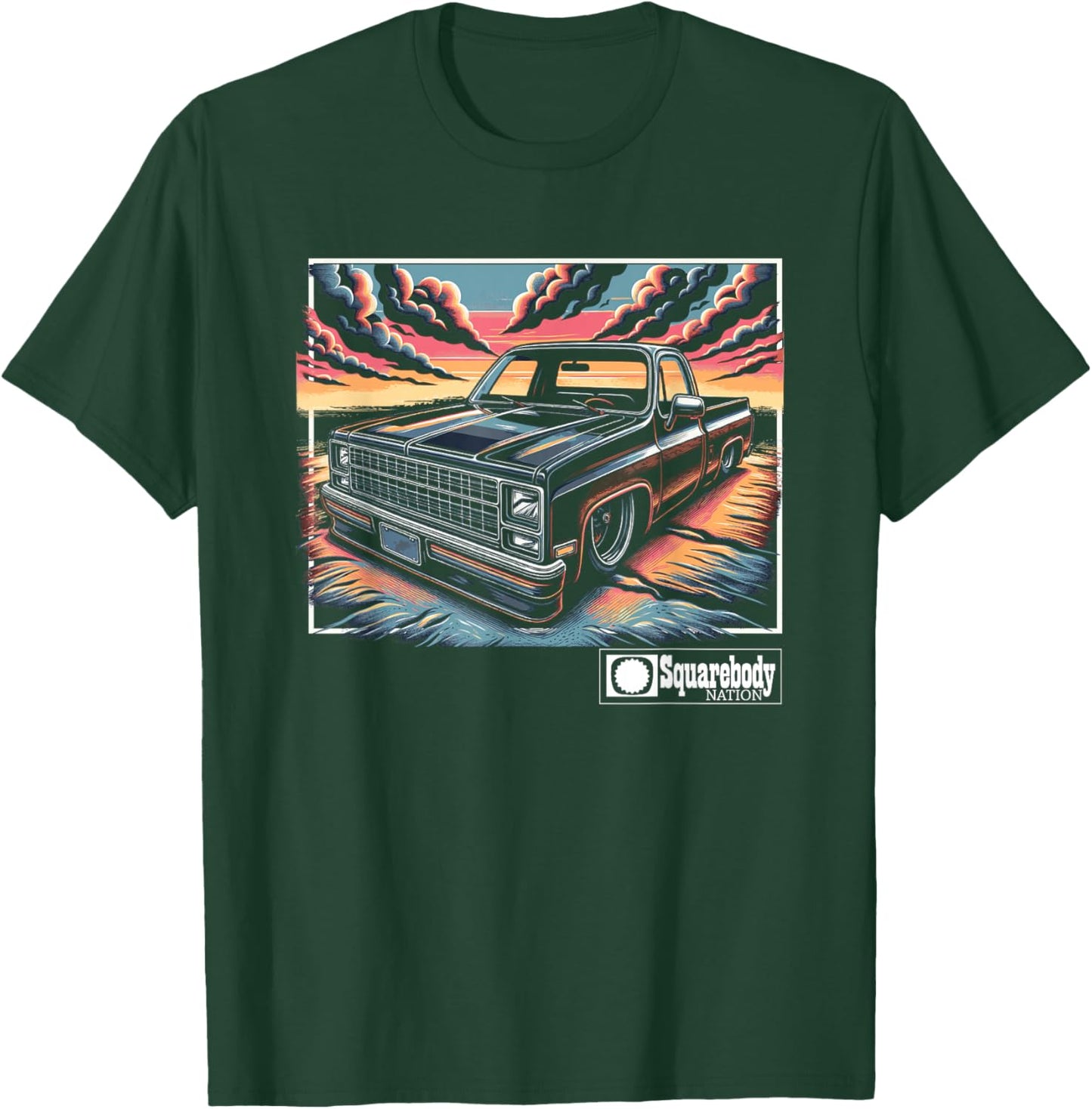 Squarebody Classic Square body Squarebody Life Sunset T-Shirt - T-Shirt | Forest